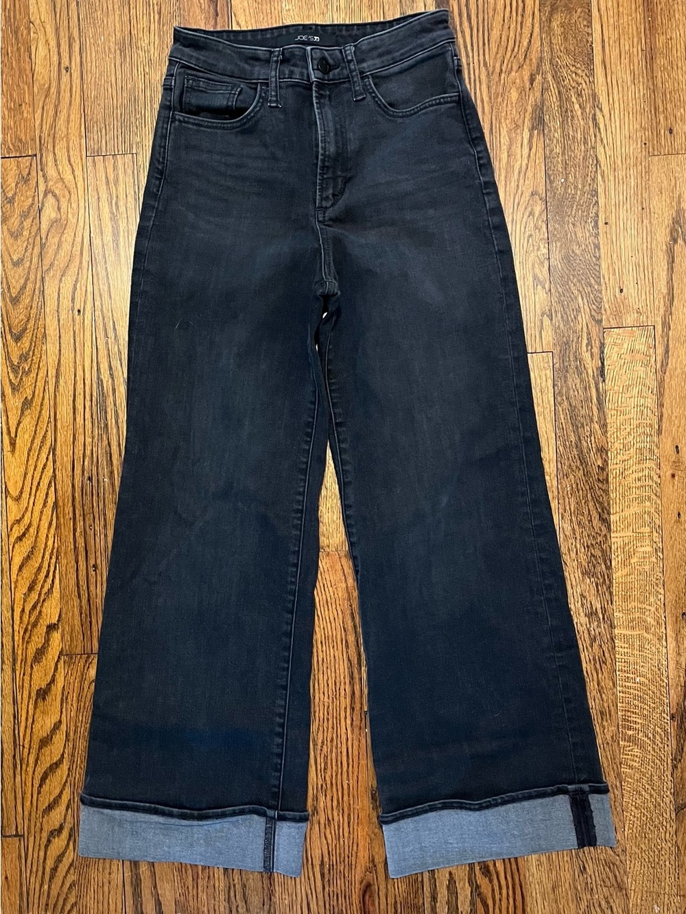 Joe's Jeans Wide Leg Ankle Jeans with Cuffed Hem